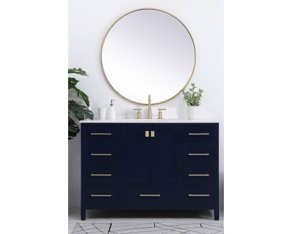 Elegant Bathroom Vanity - Blue (VF18848BL-BS)