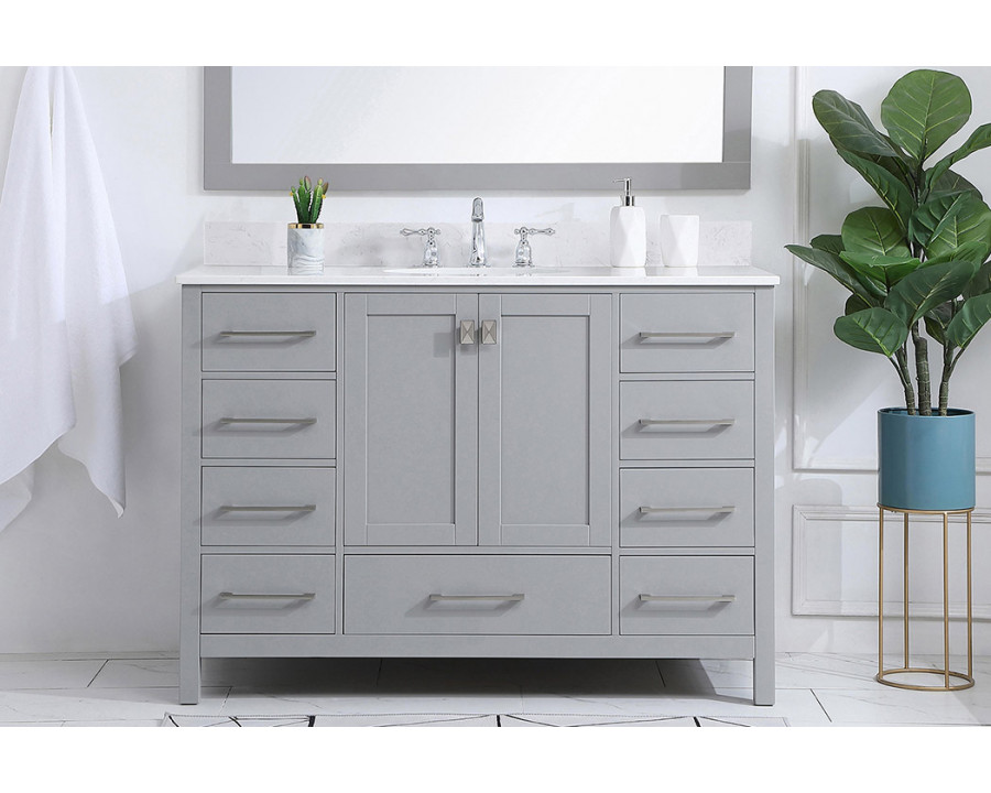 Elegant Bathroom Vanity - Gray (VF18848GR-BS)