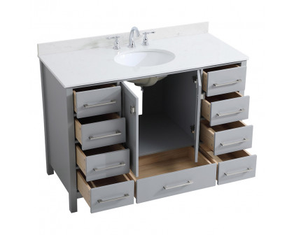 Elegant Bathroom Vanity - Gray (VF18848GR-BS)