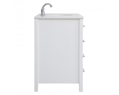 Elegant Bathroom Vanity - White (VF18848WH)