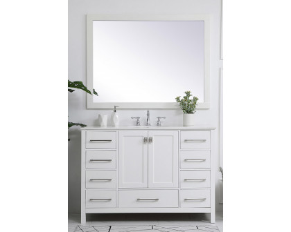 Elegant Bathroom Vanity - White (VF18848WH)