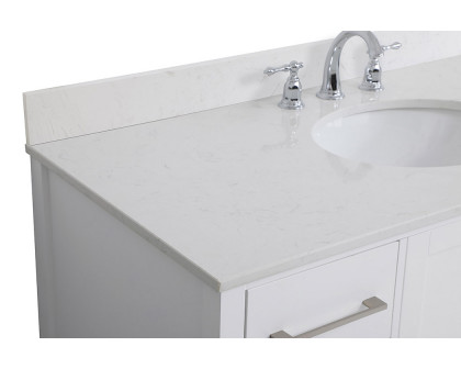 Elegant Bathroom Vanity - White (VF18848WH-BS)