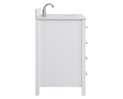 Elegant Bathroom Vanity - White (VF18848WH-BS)