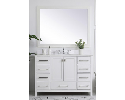 Elegant Bathroom Vanity - White (VF18848WH-BS)