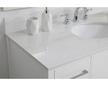 Elegant Bathroom Vanity - White (VF18848WH-BS)