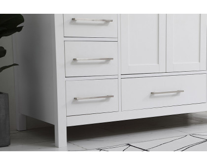 Elegant Bathroom Vanity - White (VF18848WH-BS)