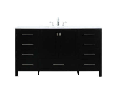 Elegant Bathroom Vanity - Black (VF18860BK)