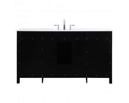 Elegant Bathroom Vanity - Black (VF18860BK)