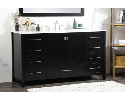 Elegant Bathroom Vanity - Black (VF18860BK)