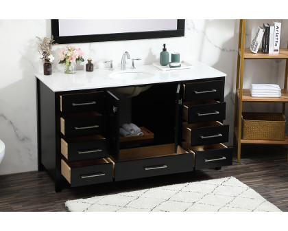 Elegant Bathroom Vanity - Black (VF18860BK)