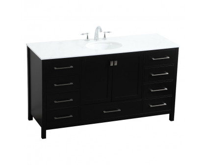 Elegant Bathroom Vanity - Black (VF18860BK)