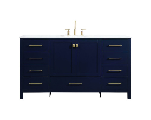 Elegant Bathroom Vanity - Blue (VF18860BL)