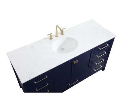 Elegant Bathroom Vanity - Blue (VF18860BL)