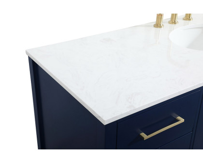 Elegant Bathroom Vanity - Blue (VF18860BL)