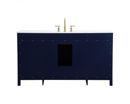 Elegant Bathroom Vanity - Blue (VF18860BL)