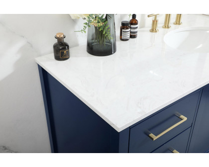 Elegant Bathroom Vanity - Blue (VF18860BL)