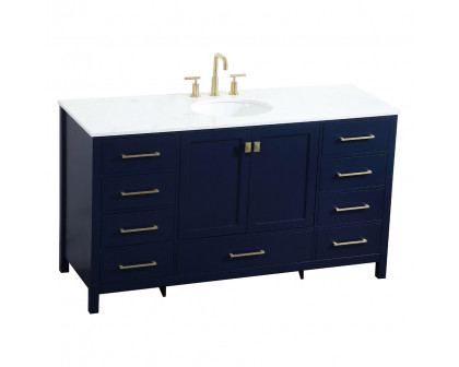 Elegant Bathroom Vanity - Blue (VF18860BL)