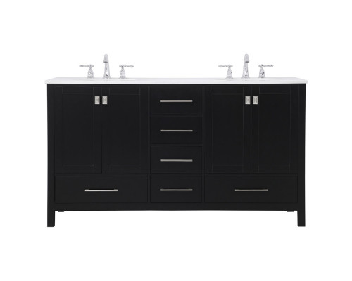 Elegant Bathroom Vanity - Black (VF18860DBK)