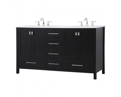 Elegant Bathroom Vanity - Black (VF18860DBK)