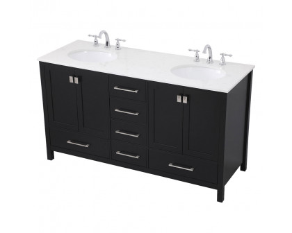 Elegant Bathroom Vanity - Black (VF18860DBK)