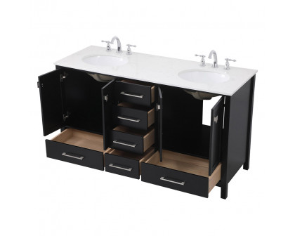 Elegant Bathroom Vanity - Black (VF18860DBK)