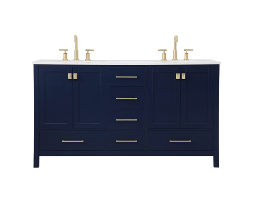 Elegant Bathroom Vanity - Blue (VF18860DBL)