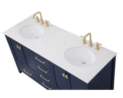 Elegant Bathroom Vanity - Blue (VF18860DBL)