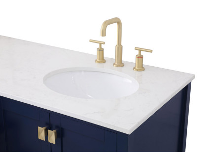 Elegant Bathroom Vanity - Blue (VF18860DBL)