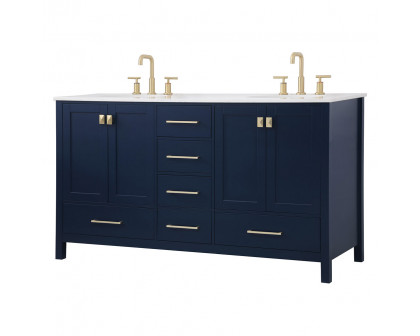 Elegant Bathroom Vanity - Blue (VF18860DBL)