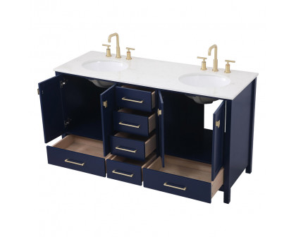 Elegant Bathroom Vanity - Blue (VF18860DBL)