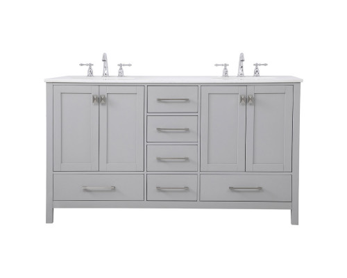 Elegant Bathroom Vanity - Gray (VF18860DGR)