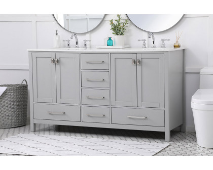 Elegant Bathroom Vanity - Gray (VF18860DGR)