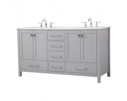 Elegant Bathroom Vanity - Gray (VF18860DGR)