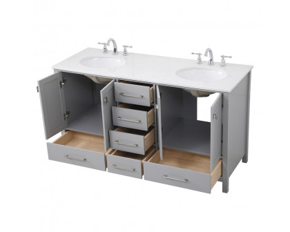 Elegant Bathroom Vanity - Gray (VF18860DGR)