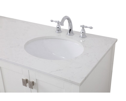 Elegant Bathroom Vanity - White (VF18860DWH)