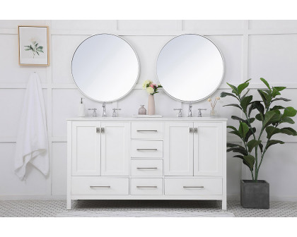 Elegant Bathroom Vanity - White (VF18860DWH)