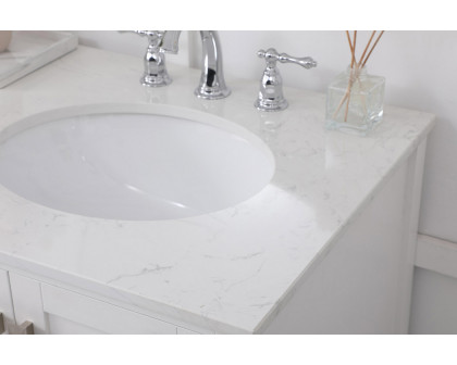 Elegant Bathroom Vanity - White (VF18860DWH)