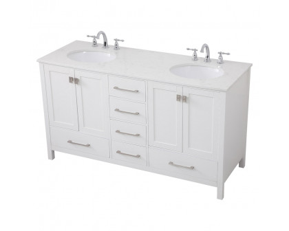 Elegant Bathroom Vanity - White (VF18860DWH)