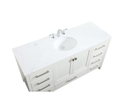 Elegant Bathroom Vanity - White (VF18860WH)