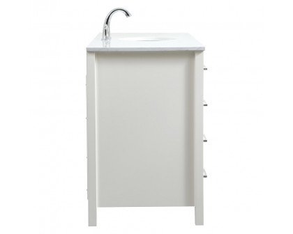 Elegant Bathroom Vanity - White (VF18860WH)