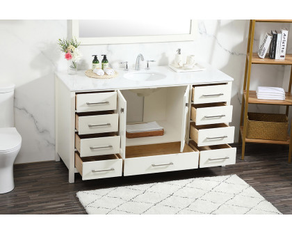 Elegant Bathroom Vanity - White (VF18860WH)