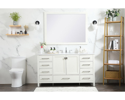 Elegant Bathroom Vanity - White (VF18860WH)