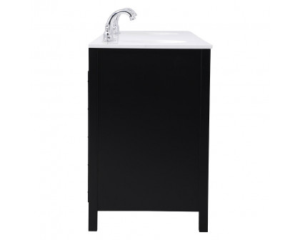 Elegant Bathroom Vanity - Black (VF18872DBK)