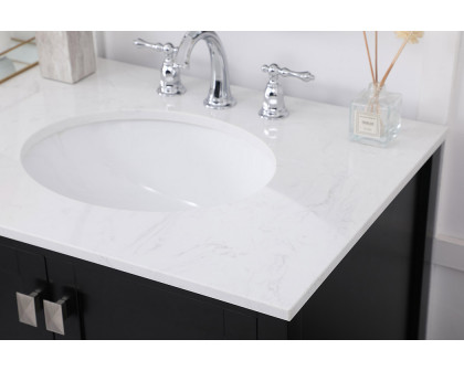 Elegant Bathroom Vanity - Black (VF18872DBK)