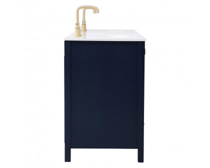 Elegant Bathroom Vanity - Blue (VF18872DBL)