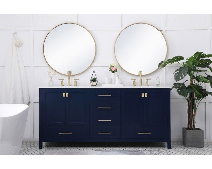 Elegant Bathroom Vanity - Blue (VF18872DBL)