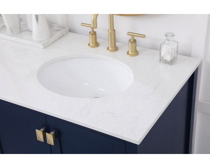 Elegant Bathroom Vanity - Blue (VF18872DBL)