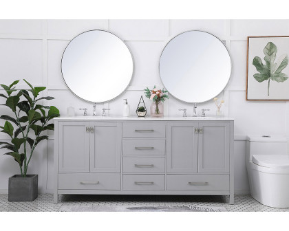 Elegant Bathroom Vanity - Gray (VF18872DGR)