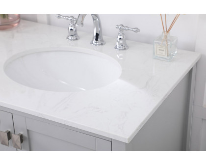 Elegant Bathroom Vanity - Gray (VF18872DGR)