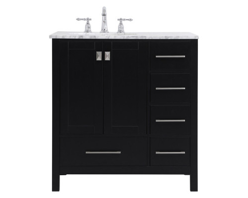 Elegant Bathroom Vanity - Black, L 32" (VF18932BK)